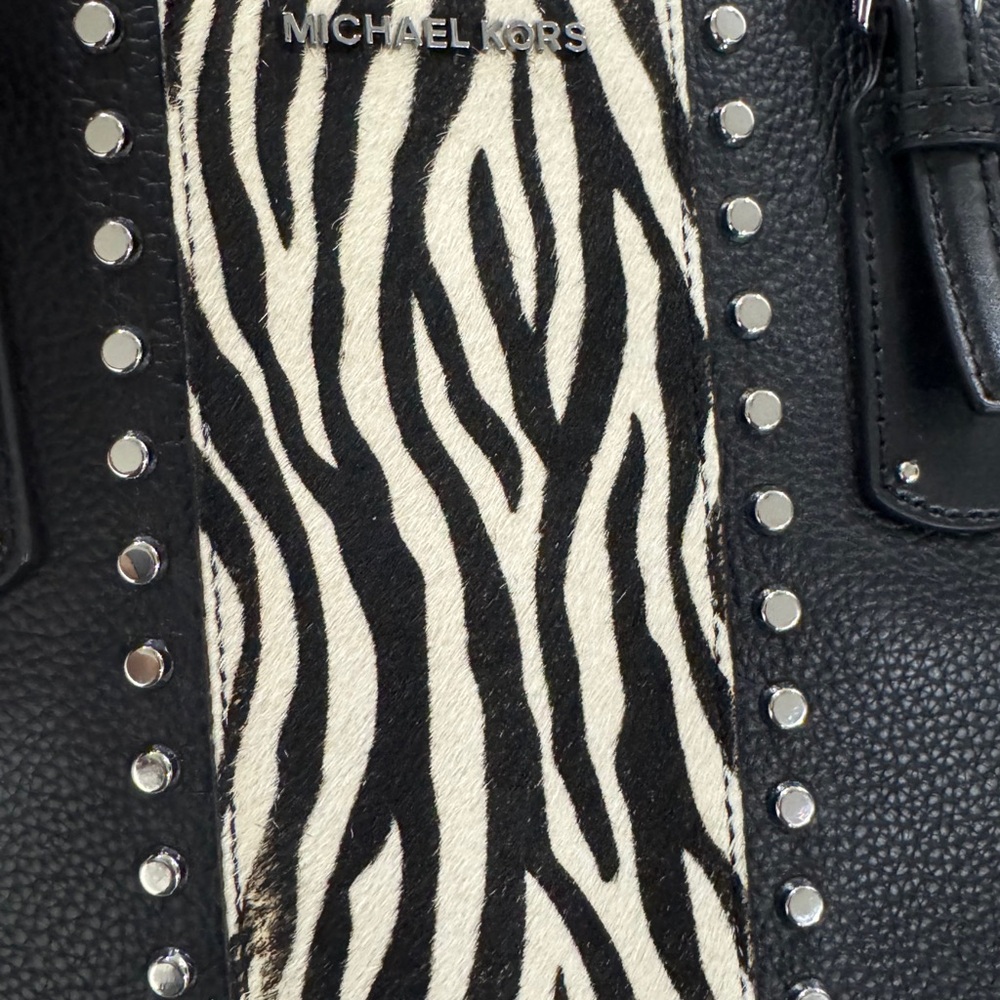 Michael Kors Voyager Tote Bag Zebra Stripe Calf Hair - Picture 5 of 12